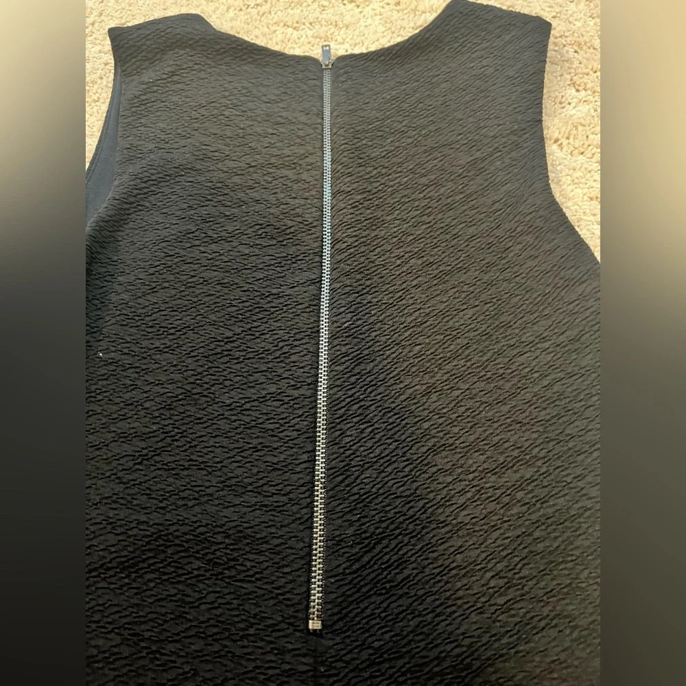 Aqua Textured Little Black Mini Dress Size Small